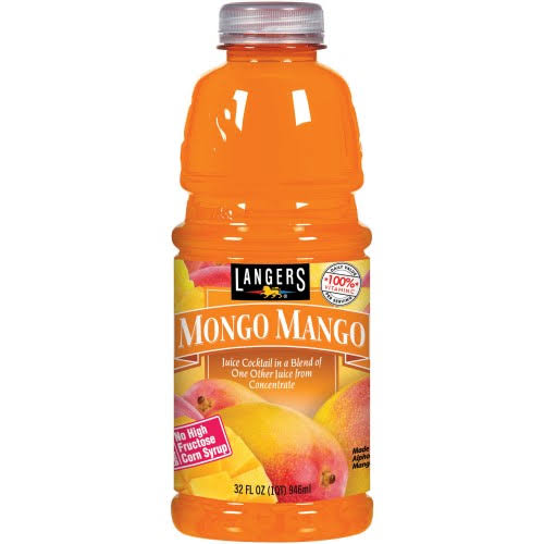 Langers Juice Cocktail, Mongo Mango - 32 fl oz bottle