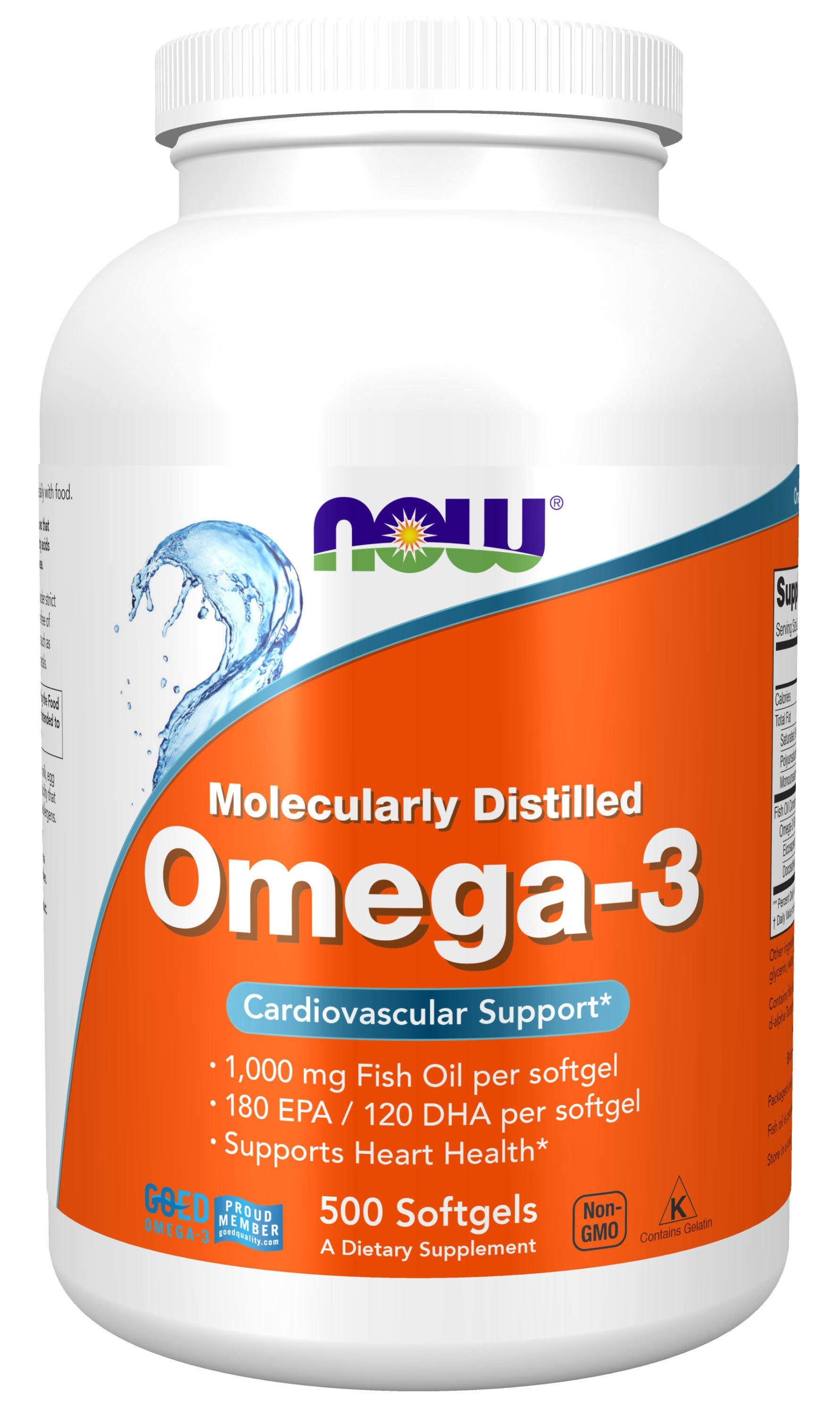 Now Foods Omega 3 - 1000mg, 500 Softgels