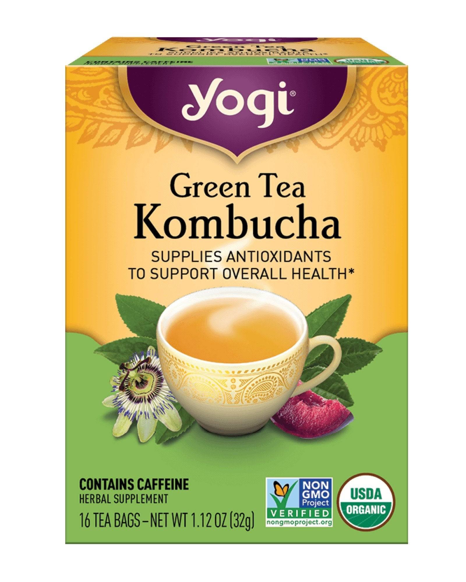 Yogi Kombucha Green Tea - 16 Tea Bags