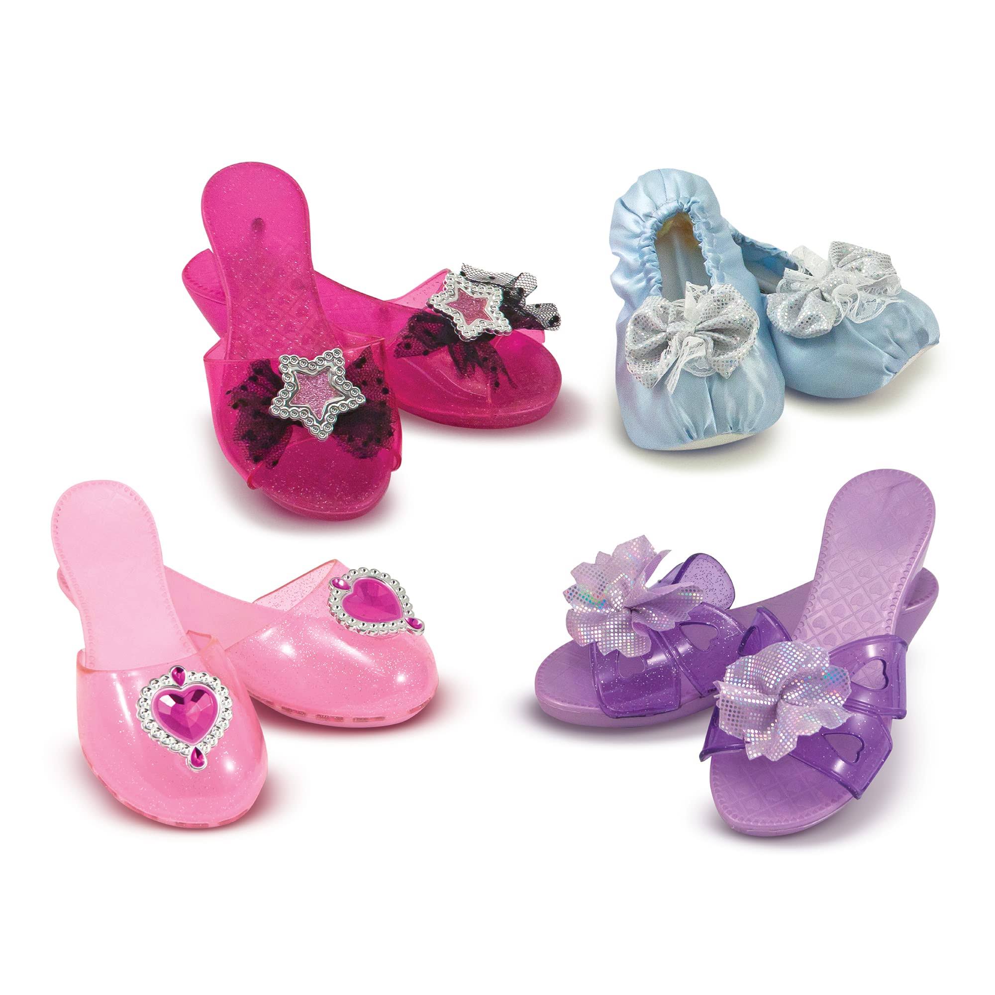 Melissa & Doug Step in Style Dress-Up Shoes, Ages 3 to 5, Set of 4 (8.5-11 Regular)