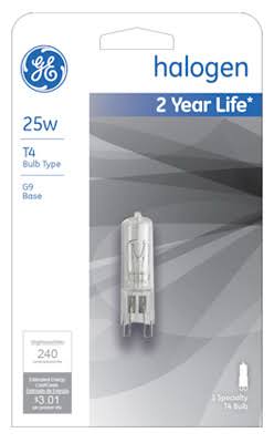 GE Lighting Halogen Low Voltage G9 Light Bulb - 25W