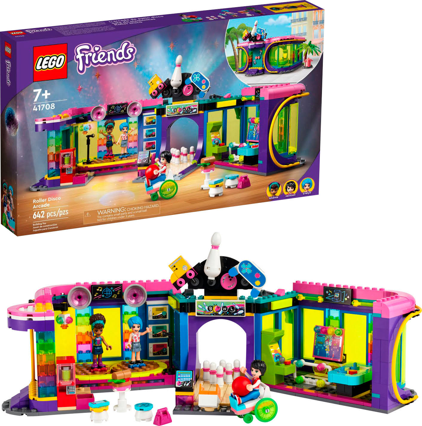 LEGO - Friends Roller Disco Arcade 41708 - 6379088 - 673419357159