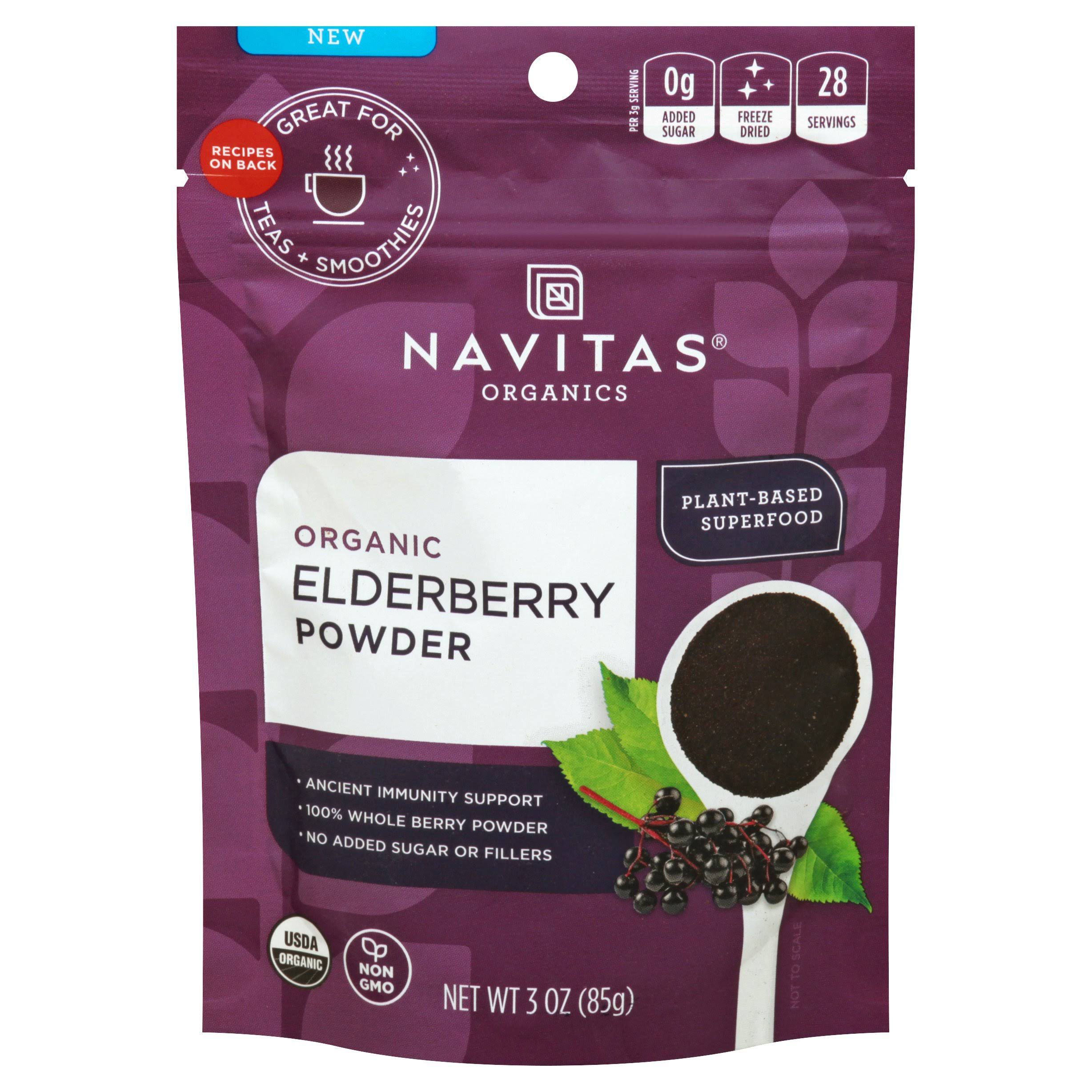 Navitas Organics, Organic Elderberry Powder, 3 oz (85 g)