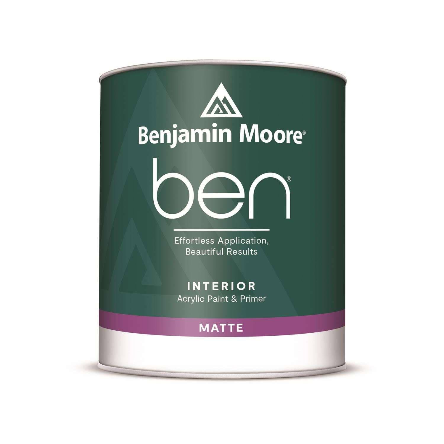 Benjamin Moore Ben Matte Base 1 Paint and Primer Interior 1 qt