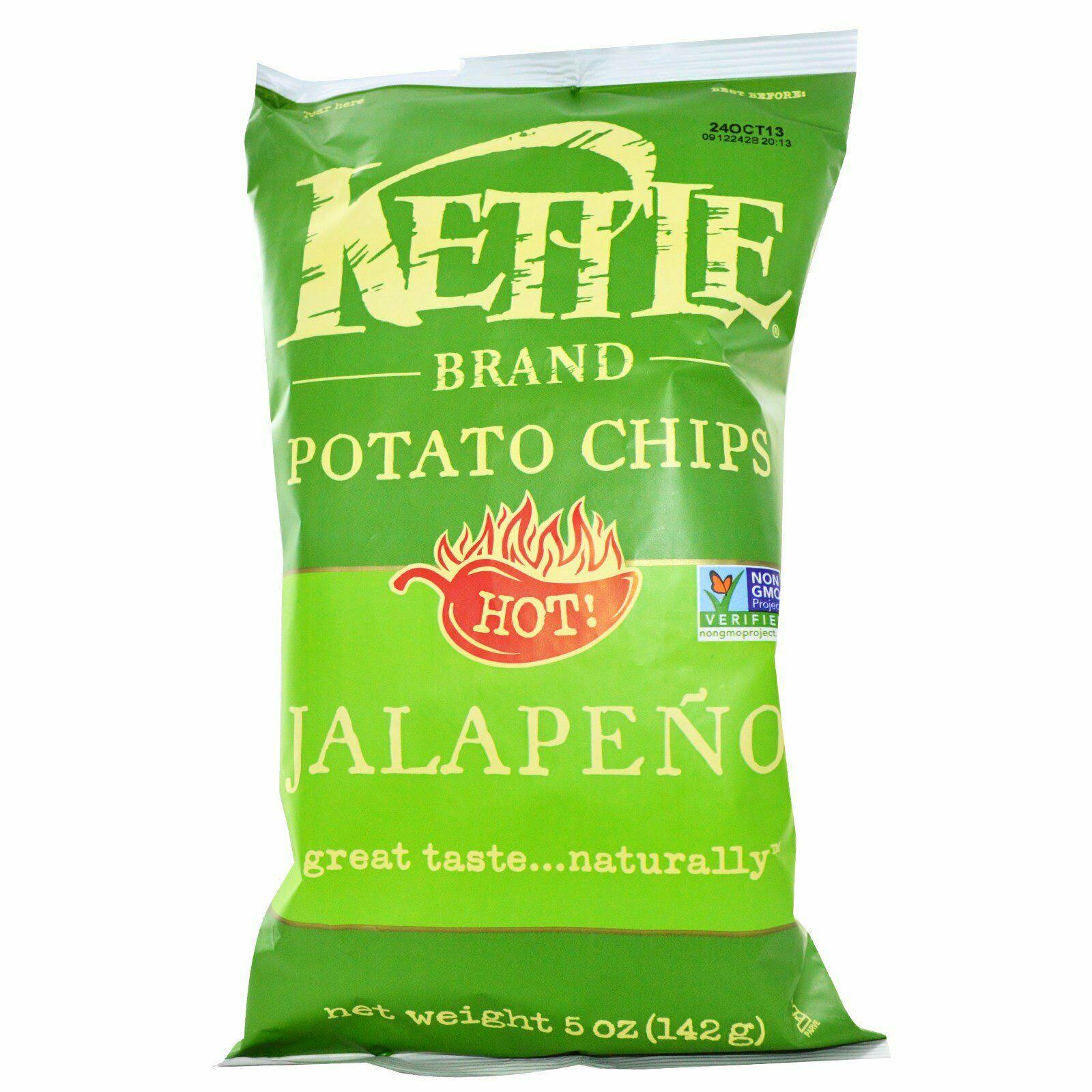 Kettle Brand Potato Chips - Jalapeno, 142g