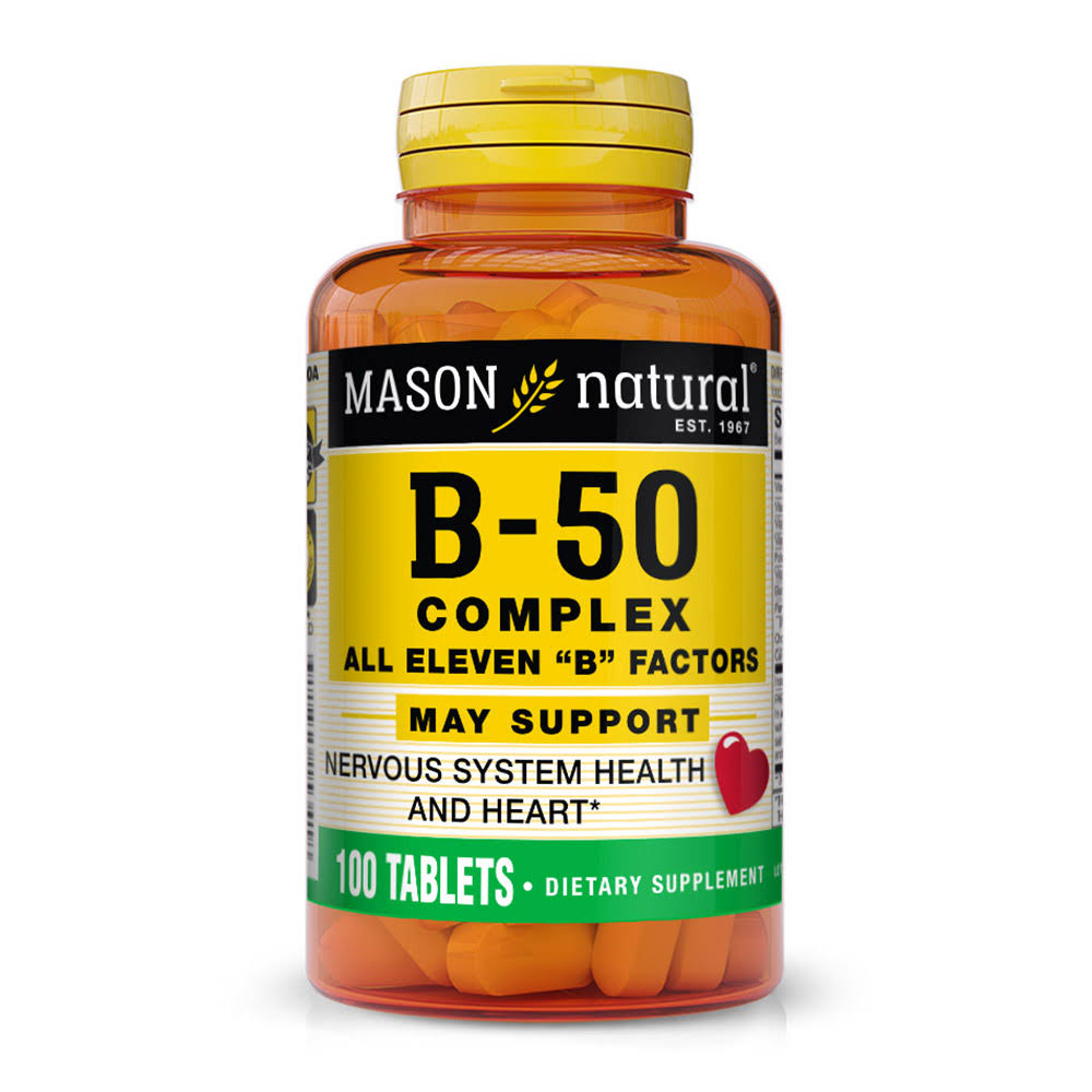 Mason Natural Super B-50 Complex - 100 Tablets