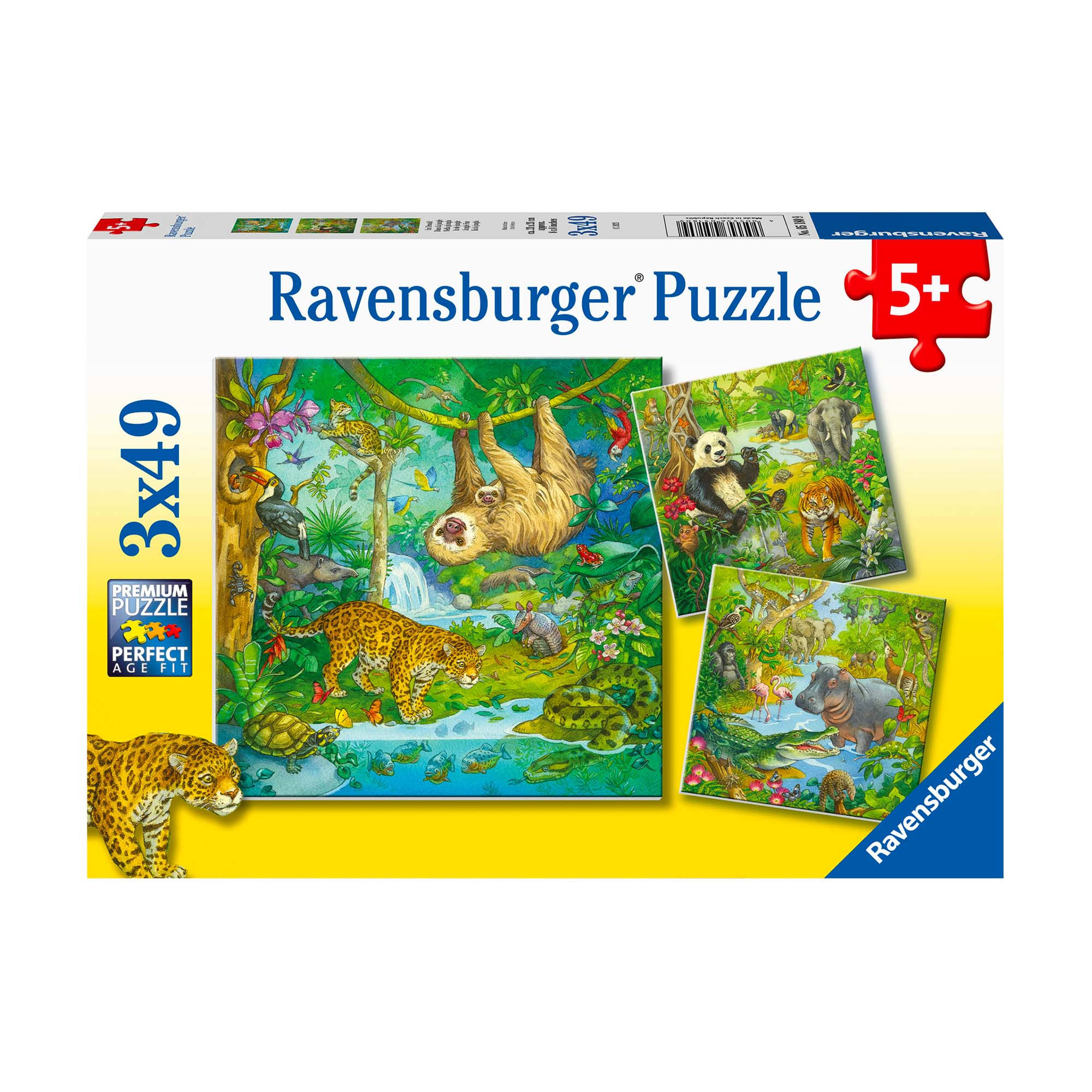 Ravensburger 3 Puzzles - Jungle Animals