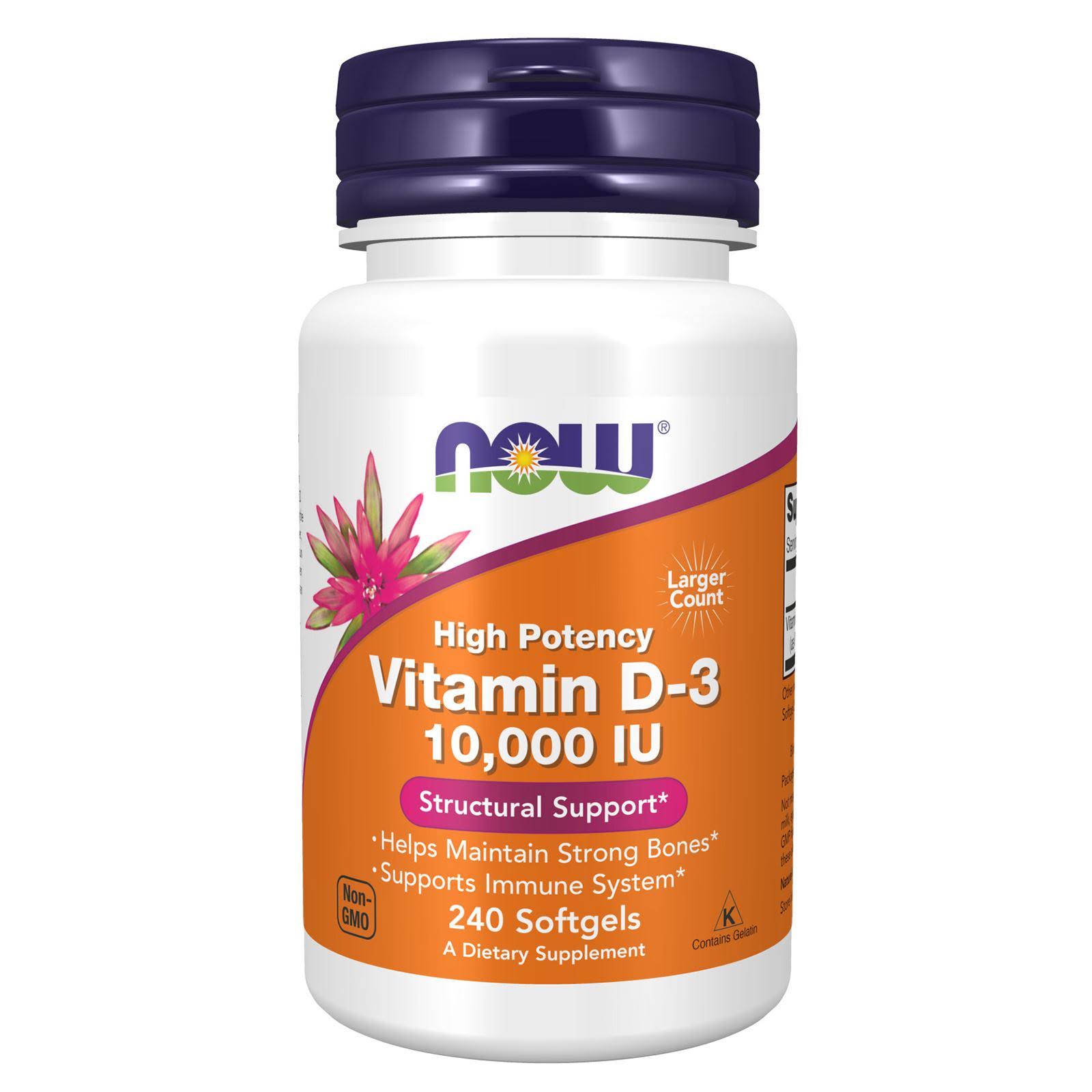 Now Foods Vitamin D-3 10,000 IU - 240 Softgels