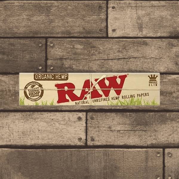 Raw King Size Slim Organic Hemp Rolling Papers - 6pk