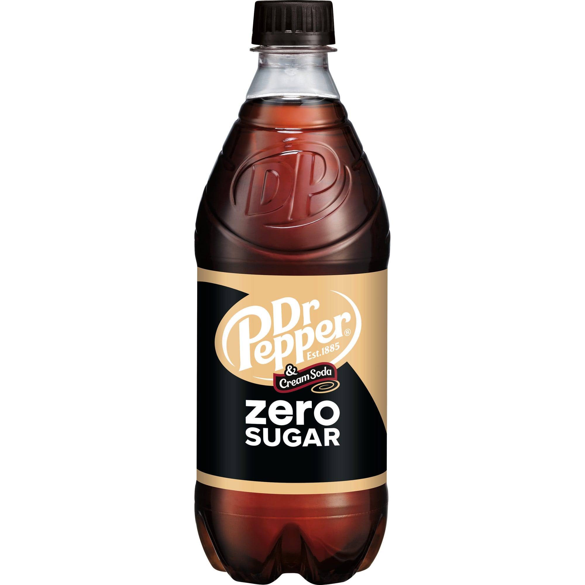 Dr Pepper Cream Soda, Zero Sugar - 20 fl oz