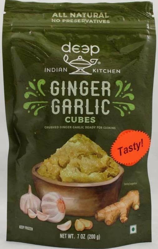 Deep Frozen Ginger Garlic Cubes 200gm