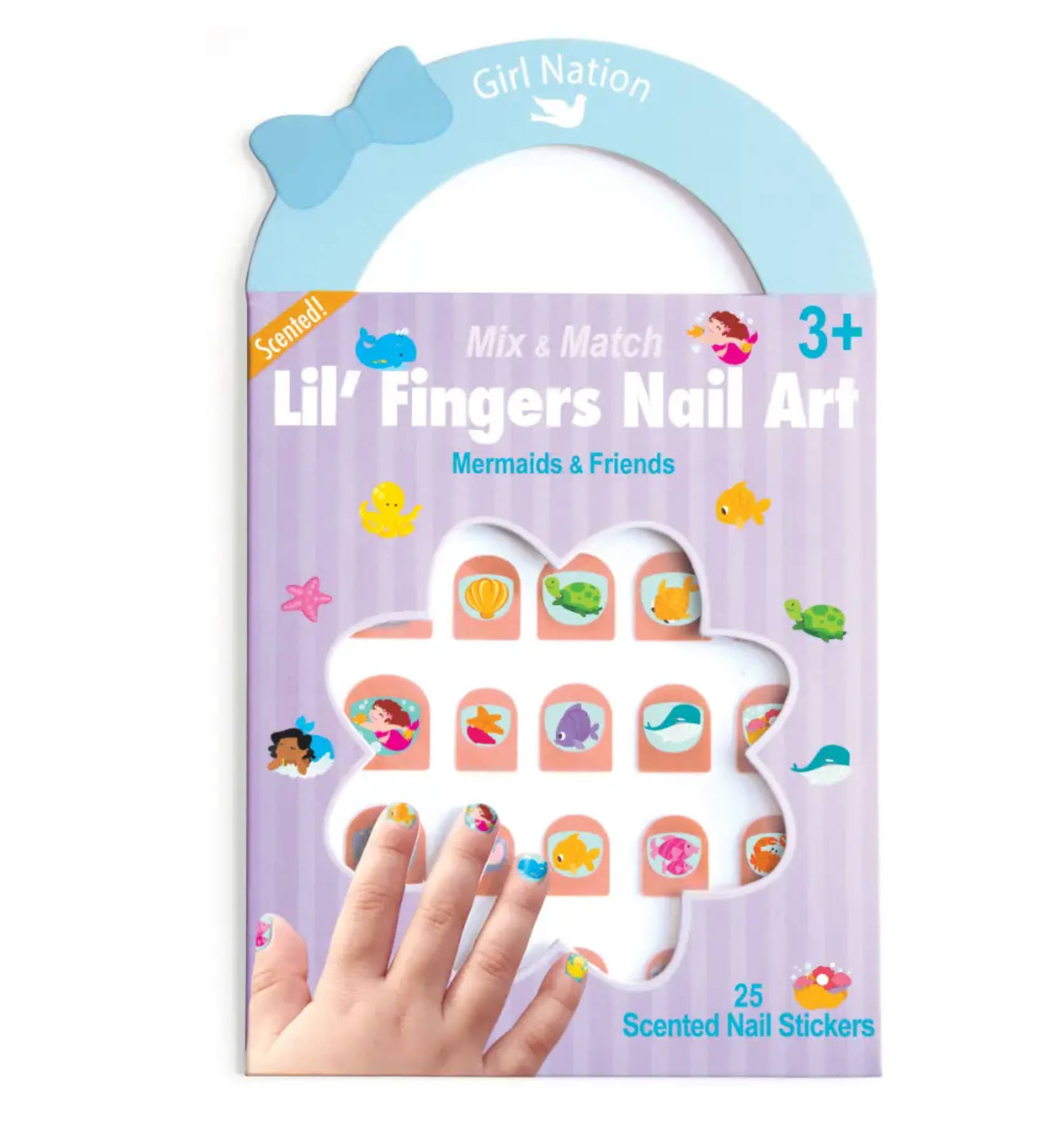 Girl Nation Lil' Fingers Nail Art Pack - Mermaids & Friends