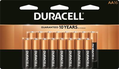 Duracell Alkaline AA Batteries - 16 pack