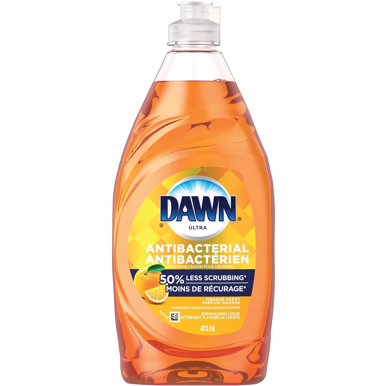 Dawn Ultra Antibacterial Liquid Dish Soap, Orange Scent, 473-mL
