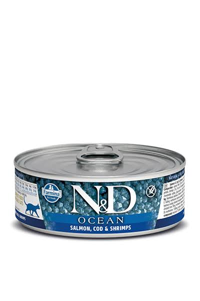 ND Cat 2000 Adult Food - Ocean Salmon, Cod and Shrimp, 80g