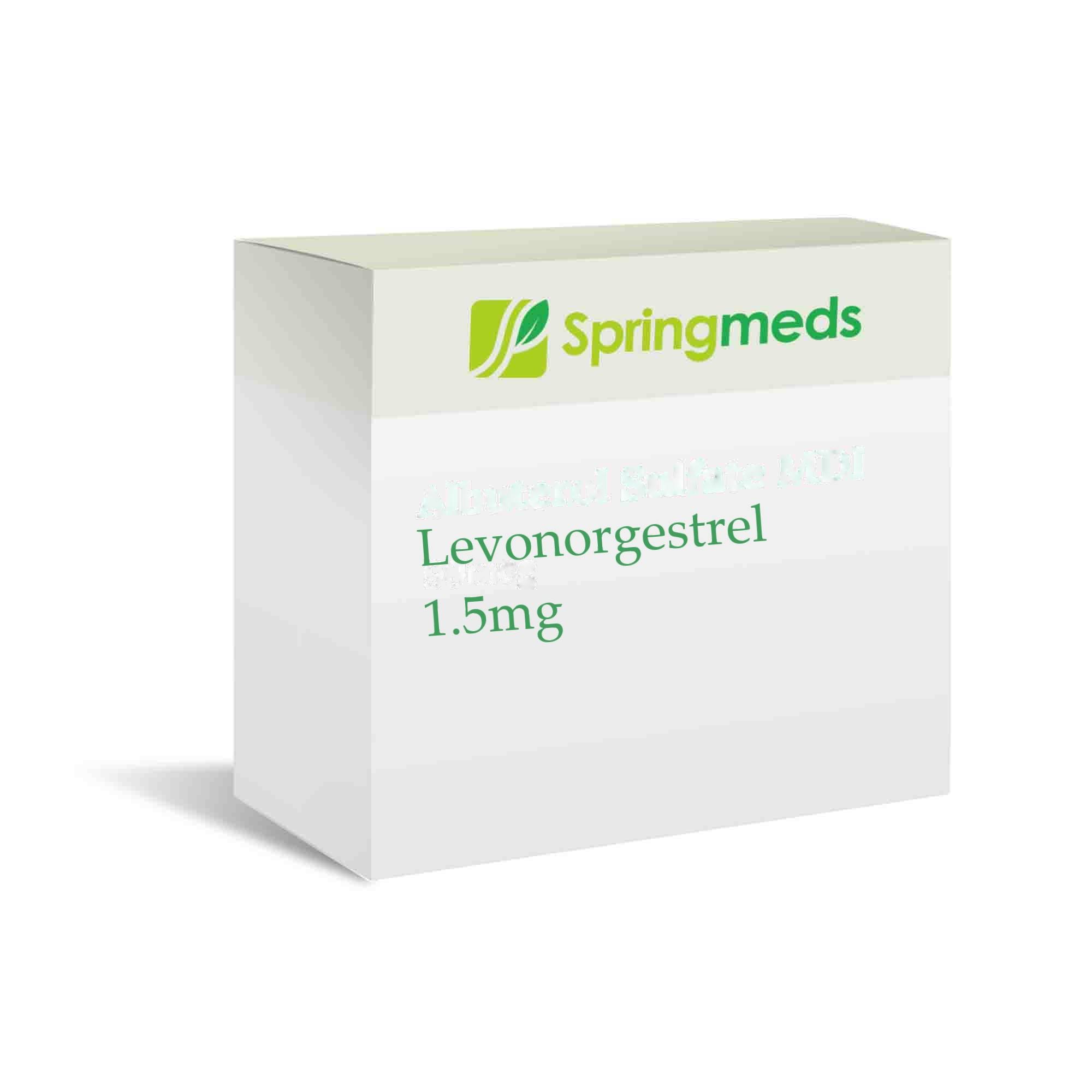 Levonorgestrel 1.5mg Emergency OC 1.5mg 1.0 Tablets (generic Equivalent to Plan B 1 step)
