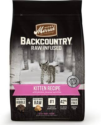 Merrick Backcountry Kitten Recipe Dry Cat Food - 3lbs