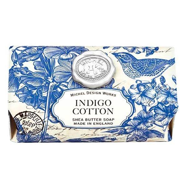Michel Design Works - Indigo Cotton Large Bath Soap Bar
