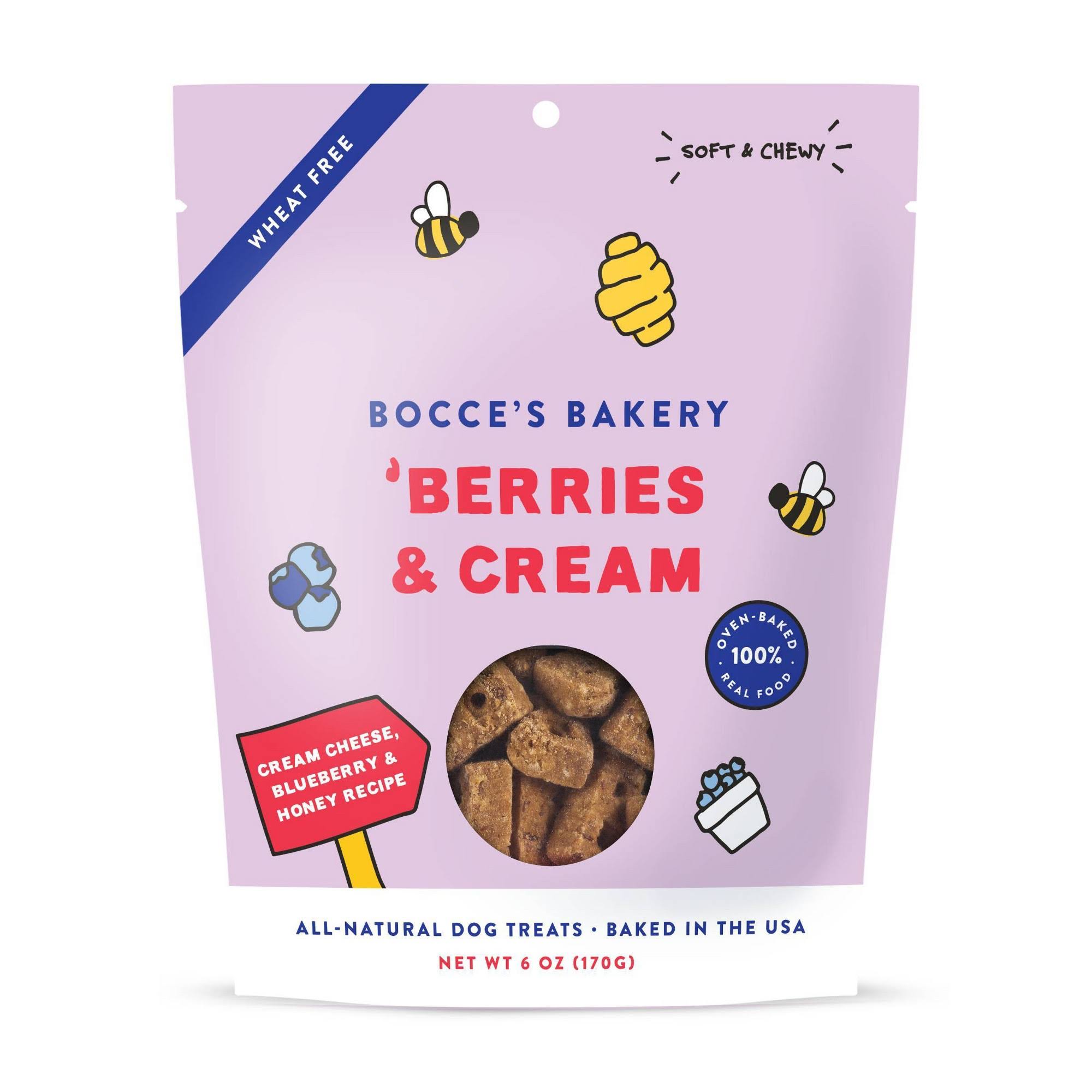 Bocce's Bakery 'Berries & Cream Soft & Chewy Dog Treats, 6-oz