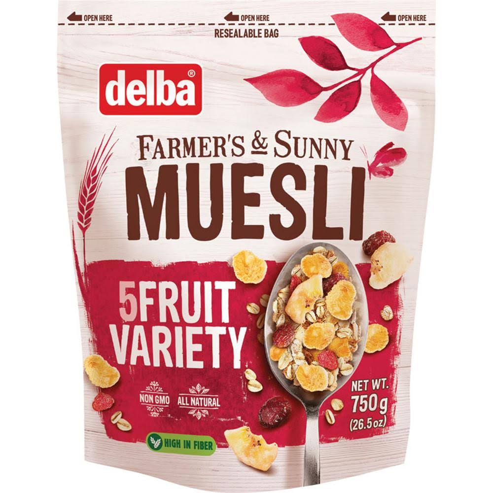 Delba 5 Fruit Muesli Variety, 26.5 Ounce