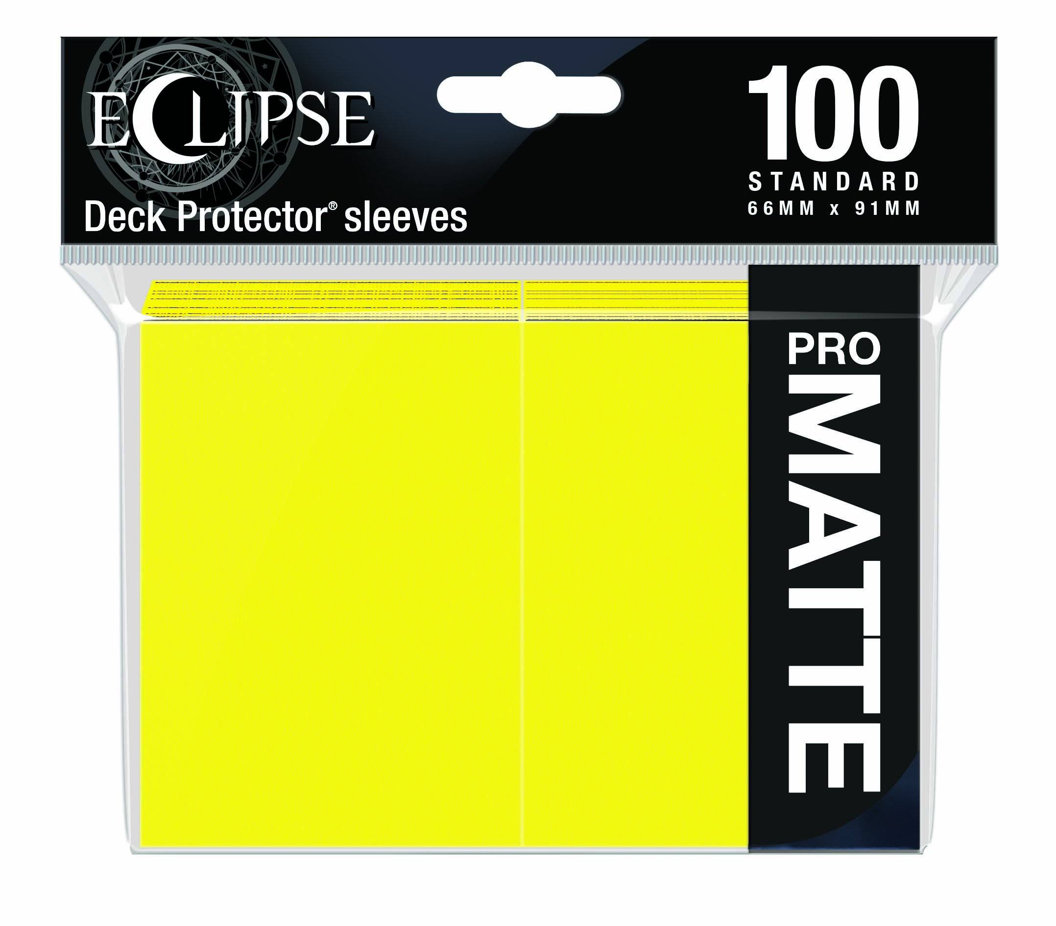 Eclipse Matte Standard Sleeves - Lemon Yellow (100)