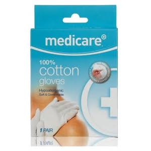 Medicare White Cotton Gloves (1 pair)