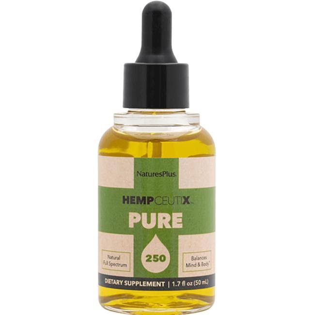 Nature's Plus Hempceutix Pure 250 Hemp Oil | 5 mg 1.7 fl oz Liquid