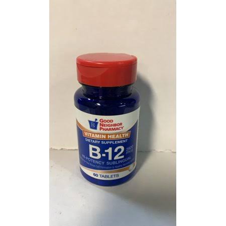 GNP Vitamin B-12 Dietary Supplement 2500 mcg, 60 Tablets
