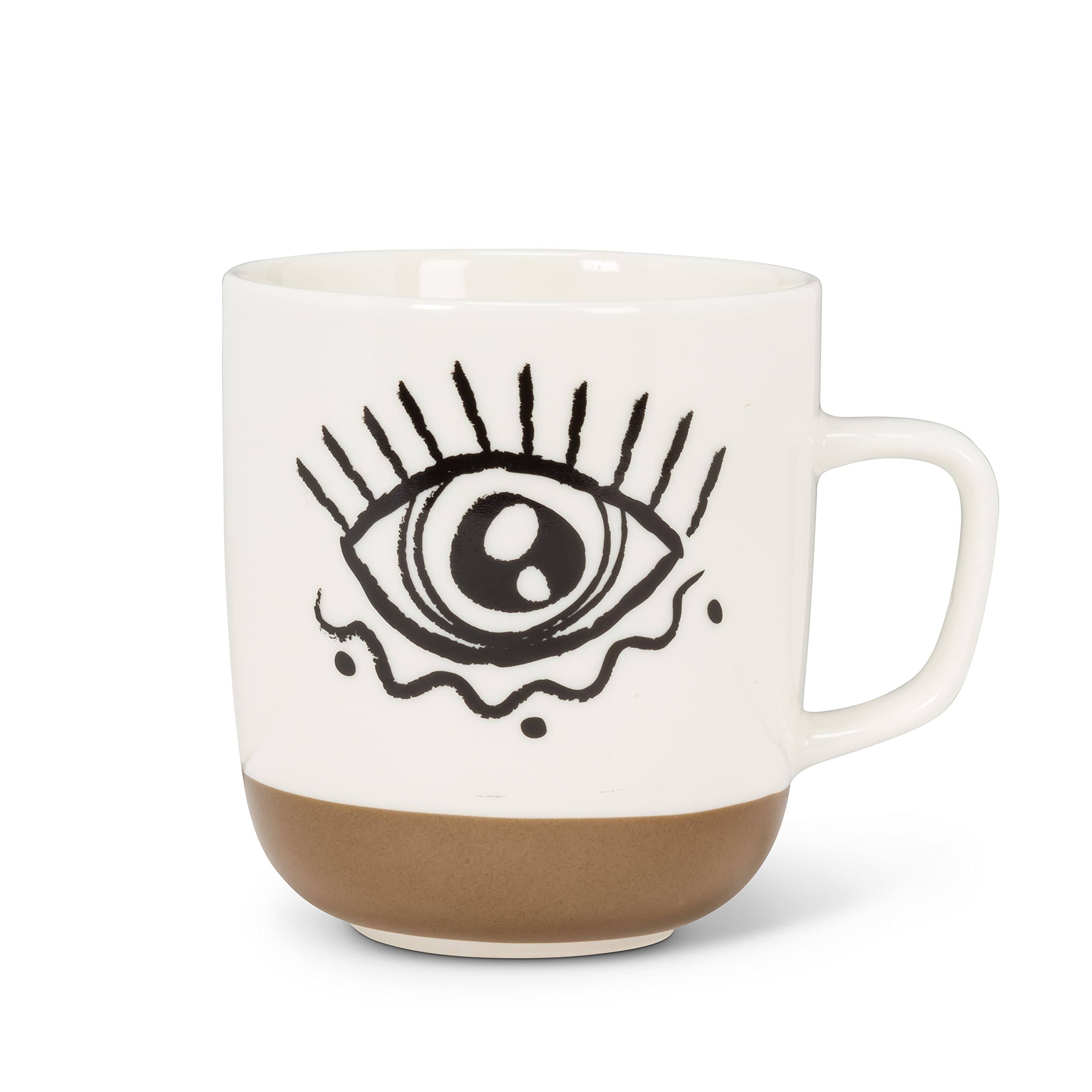 Abbott White & Black Eye Drawing Mug One-Size