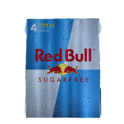 Red Bull Sugarfree Energy Drink - 250ml, 4pk