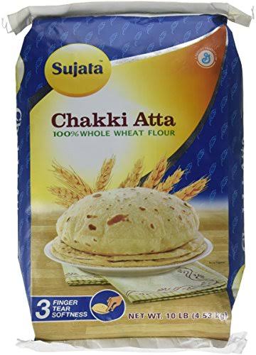 Sujata Chakki Atta Whole Wheat Flour - 10lbs