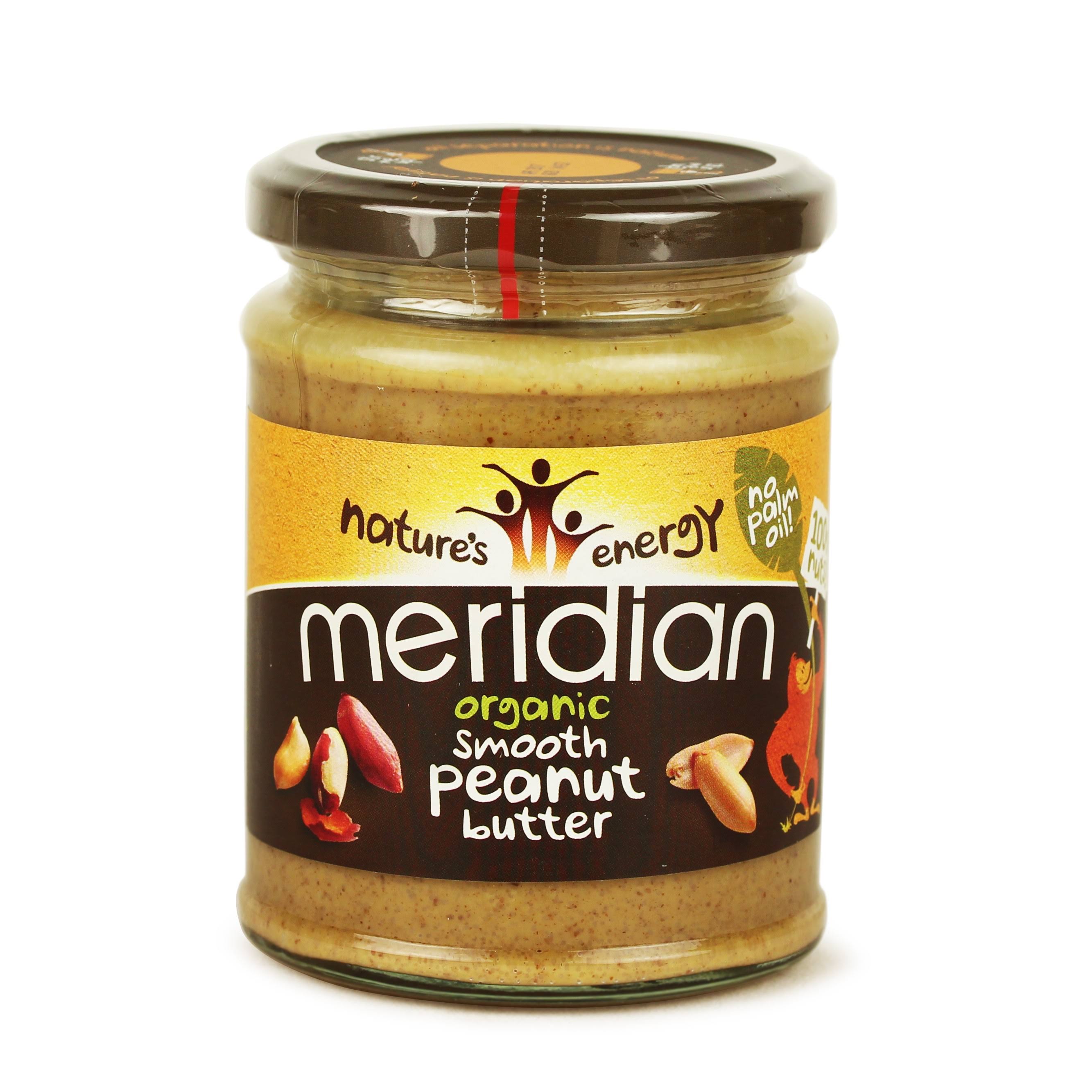 Natures Energy Meridian Organic Smooth Peanut Butter - 280g