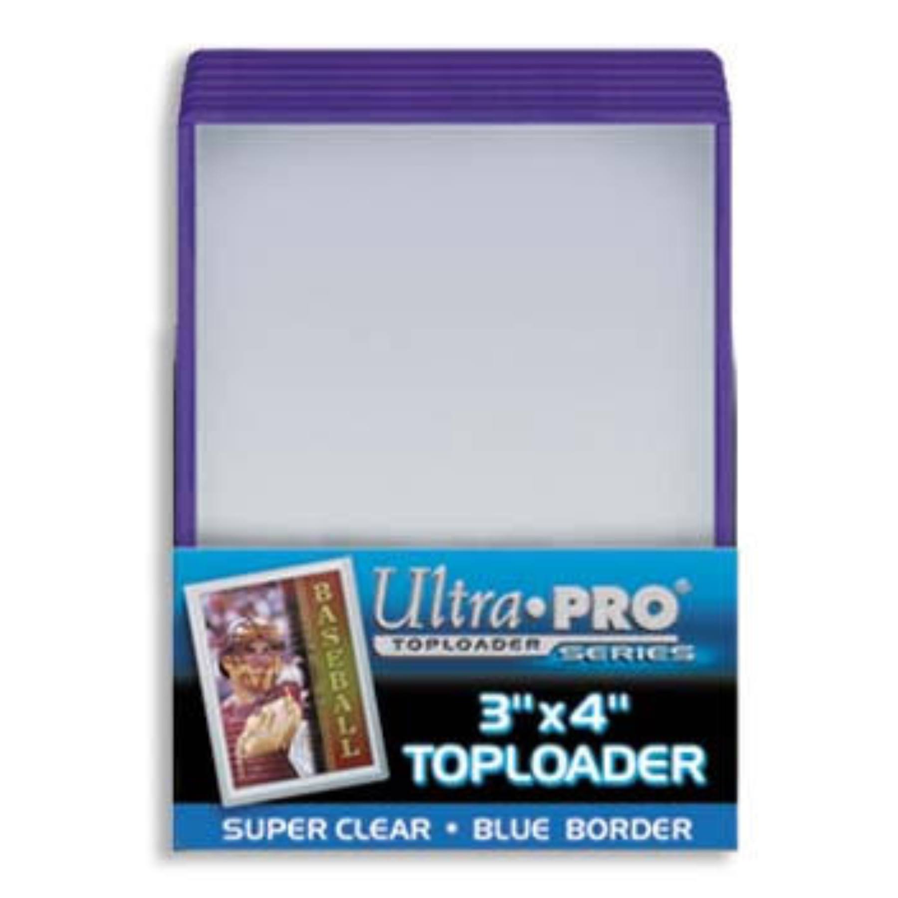 Ultra Pro Topload Blue Border Card Holder