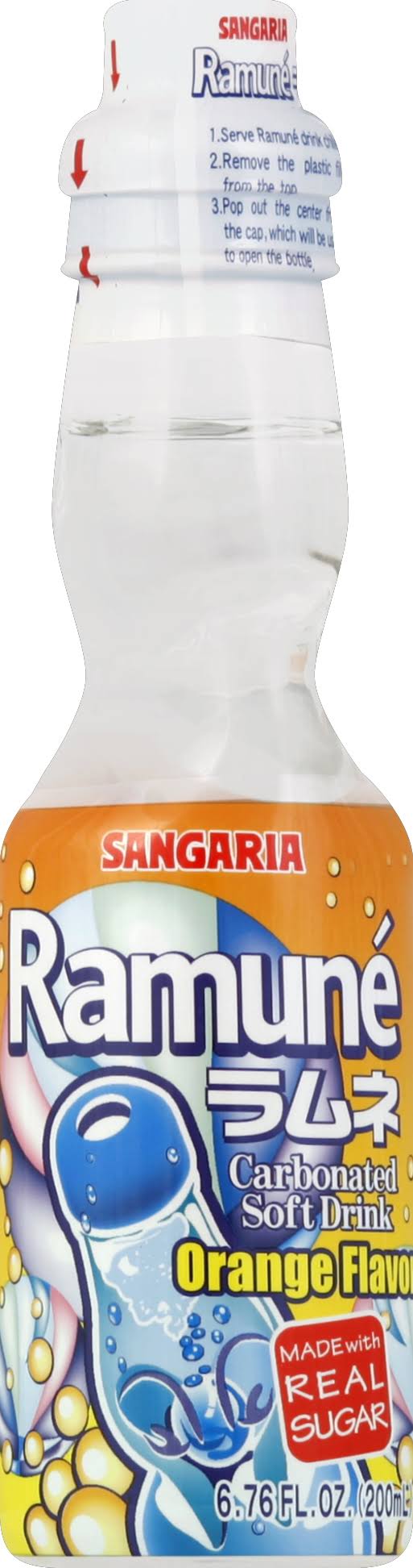 Sangaria Soft Drink Carbonated - Orange Flavor