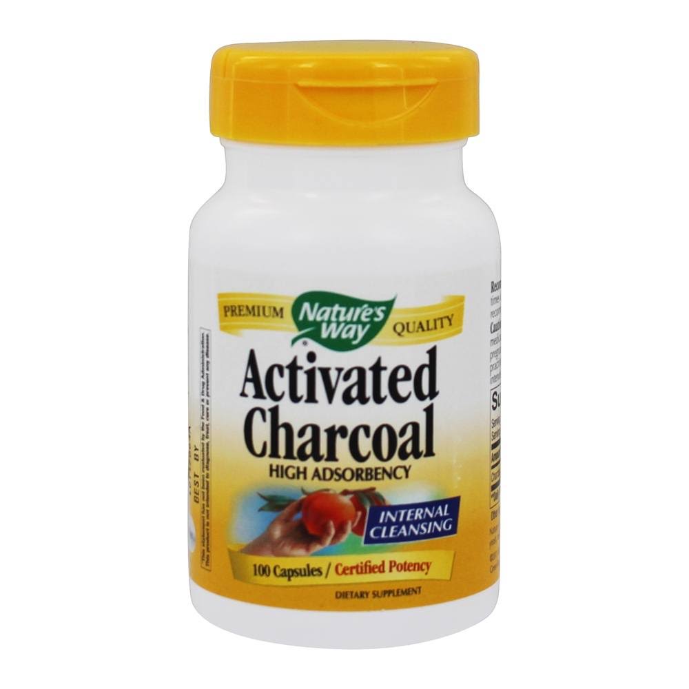 Nature's Way Activated Charcoal - 100 Capsules