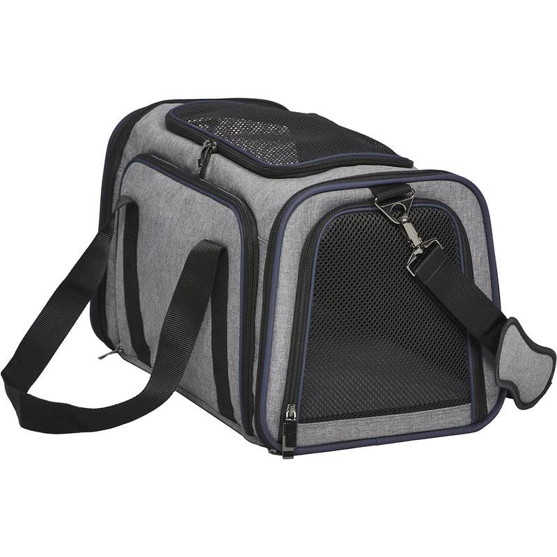Midwest Duffy Gray Expandable Pet Carrier - Medium