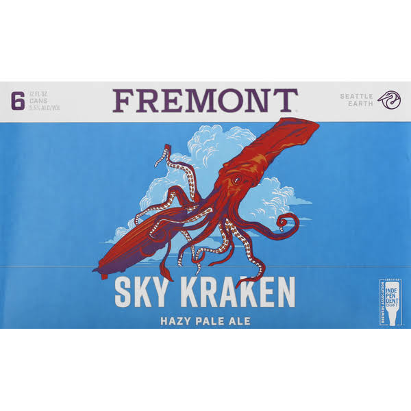 Fremont Beer, Hazy Pale Ale, Sky Kraken - 6 pack, 12 fl oz cans