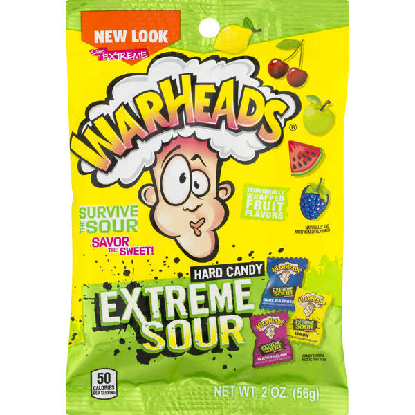 WarHeads Extreme Sour Hard Candy - 2oz