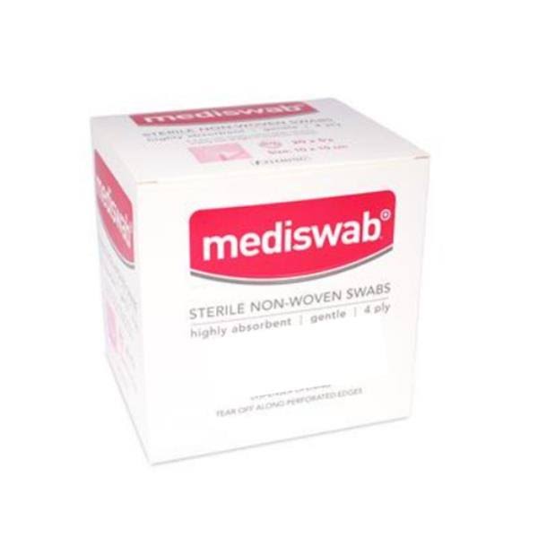 Mediswab Sterile Non Woven Swab 5X5cm 5 Swabs