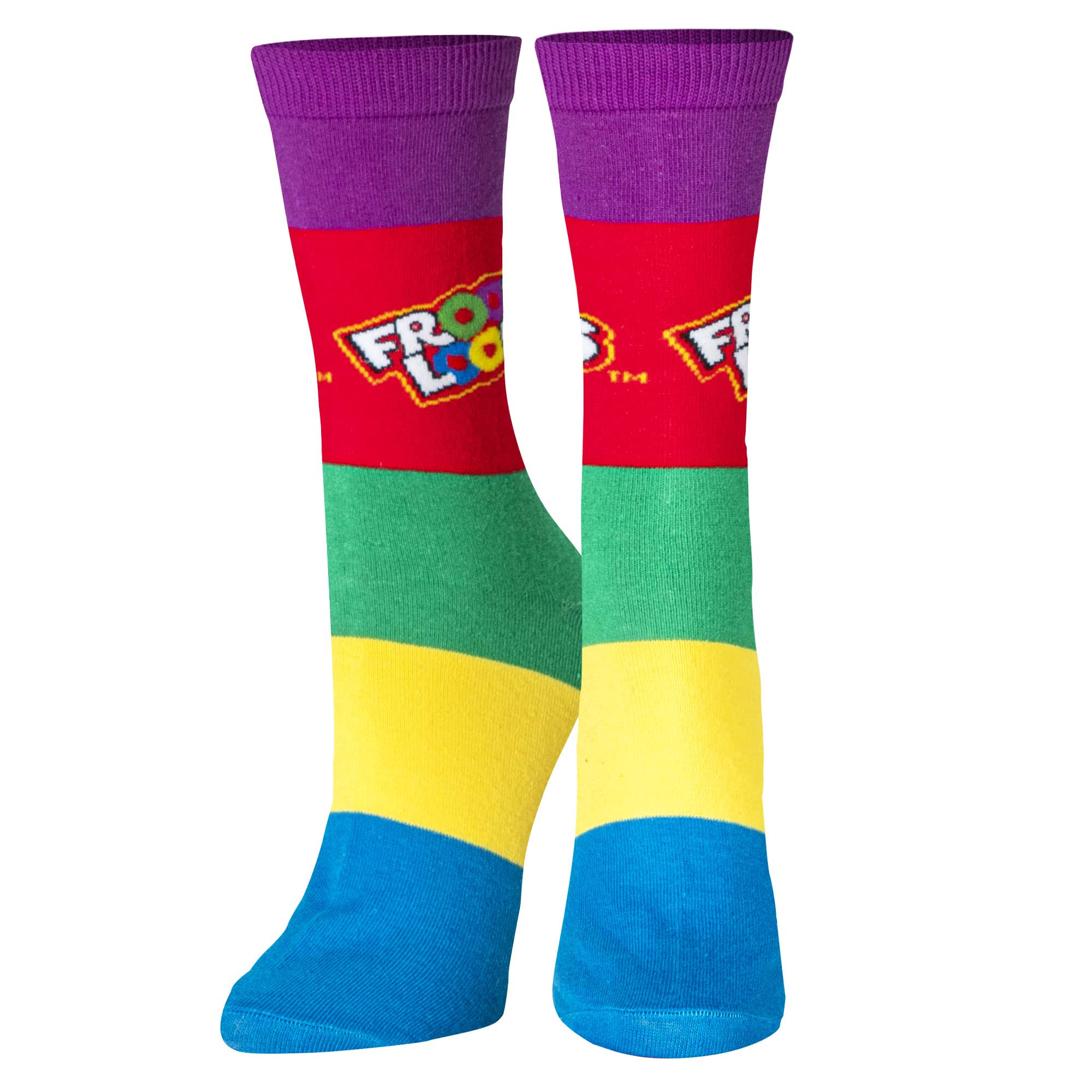 Crazy Socks, Froot Loops, Funny Novelty Socks, Adult, Medium