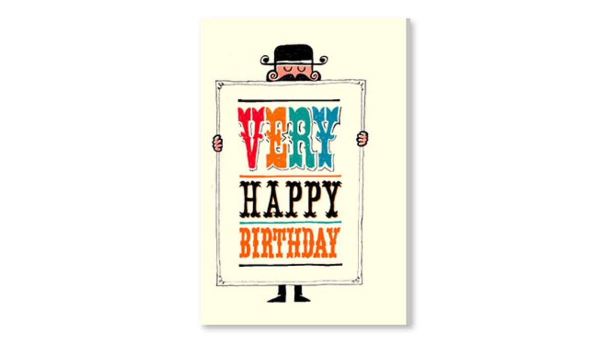 Very Happy Birthday Birthday Card (1ct) Test