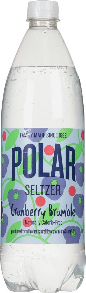 Polar Seltzer, Cranberry Bramble, Winter - 33.8 fl oz