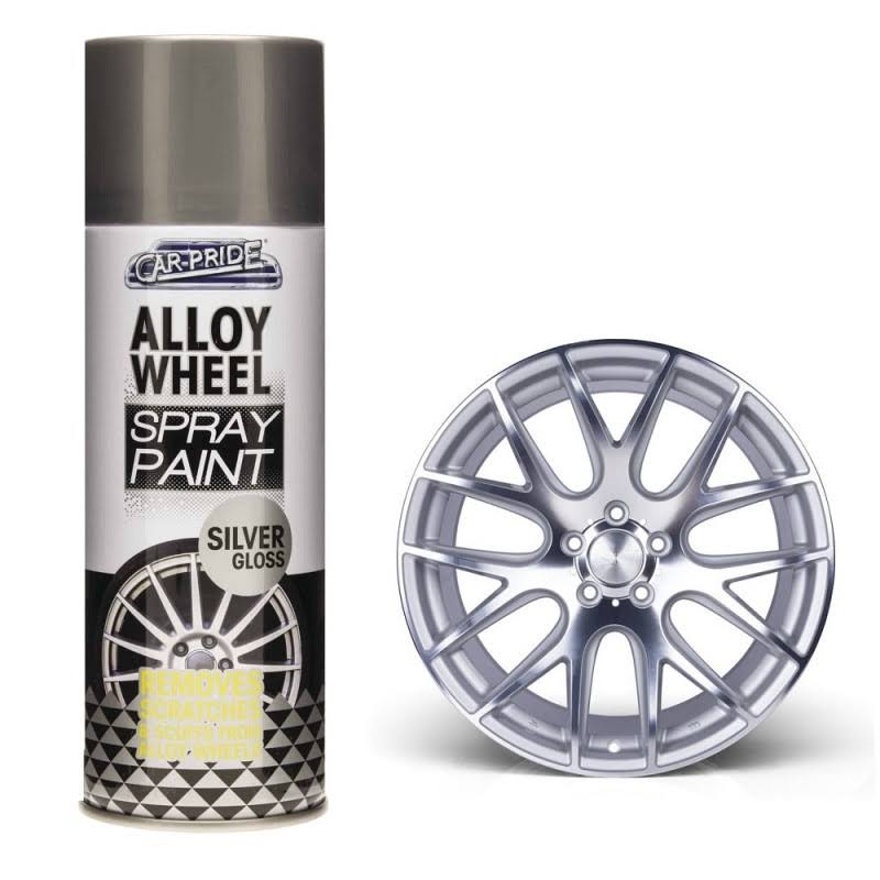 Car Pride Car Alloy Wheel Gloss Spray Paint - Silver, 400ml