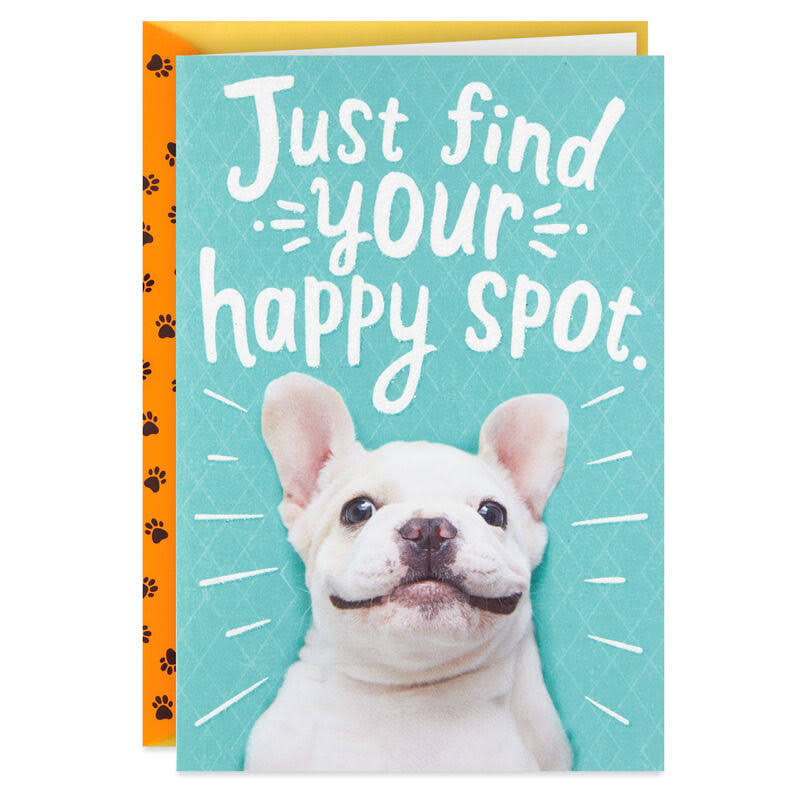 Hallmark Birthday Card, Find Your Happy Spot Birthday Card