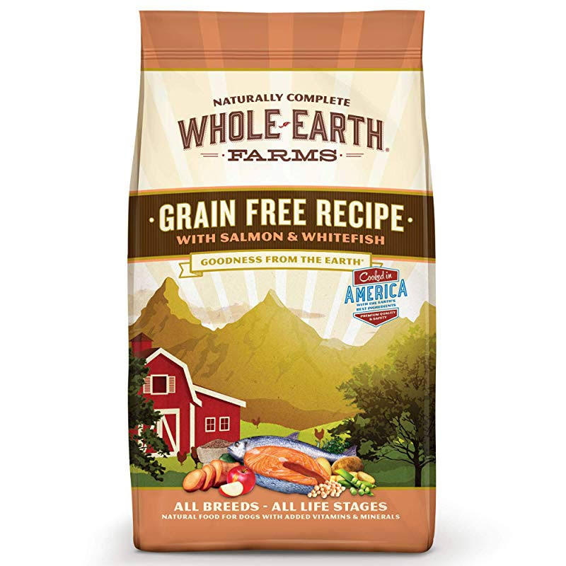 Merrick Whole Earth Farms Dog Food - Salmon and Whitefish, Dry, 12lbs