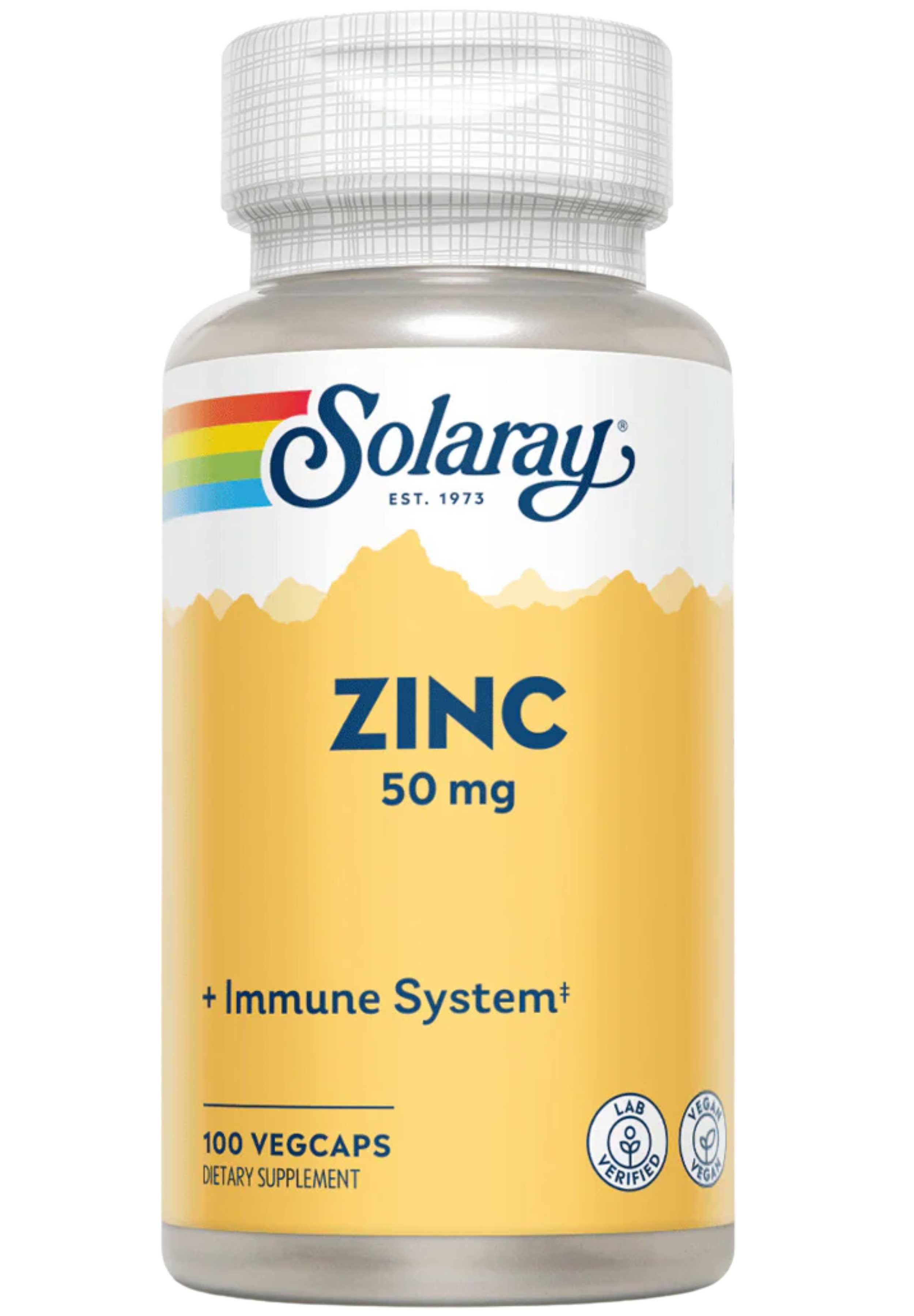 Solaray Dietary Supplement Zinc 50 MG