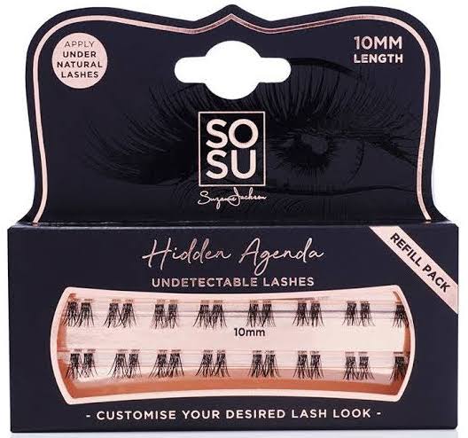 Sosu Cosmetics Hidden Agenda Undetectable Lashes - Refill 10Mm in One Colour