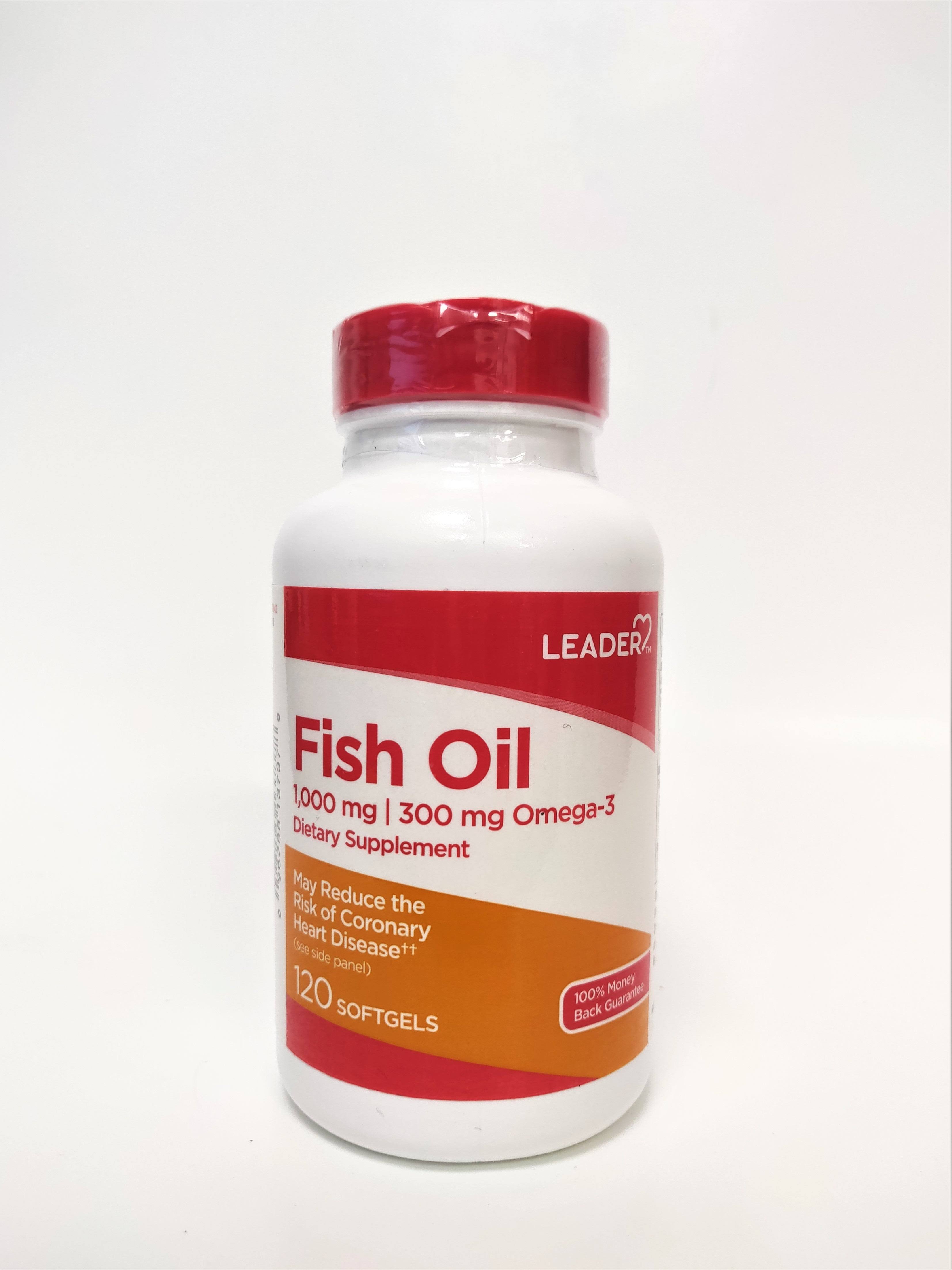 Leader Fish Oil, 1000 mg, Softgel - 120 softgel