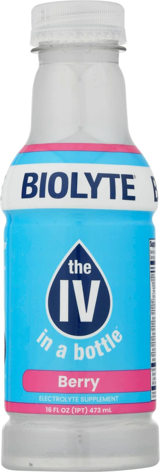 Biolyte Energy Drink, Berry - 16 fl oz