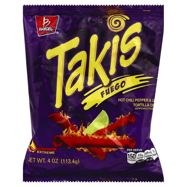Takis Fuego Tortilla Chips - Hot Chili Pepper & Lime